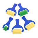 Khaki Tim & Tess Patterned Foam Rollers Set (5 Pieces) Kids Paint Brushes