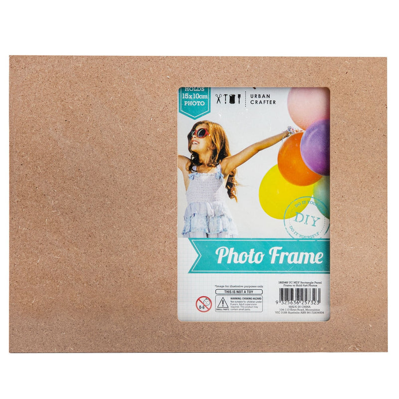White Smoke Urban Crafter MDF Rectangle Panel Frame to Hold 6 x 4 Photos Frames