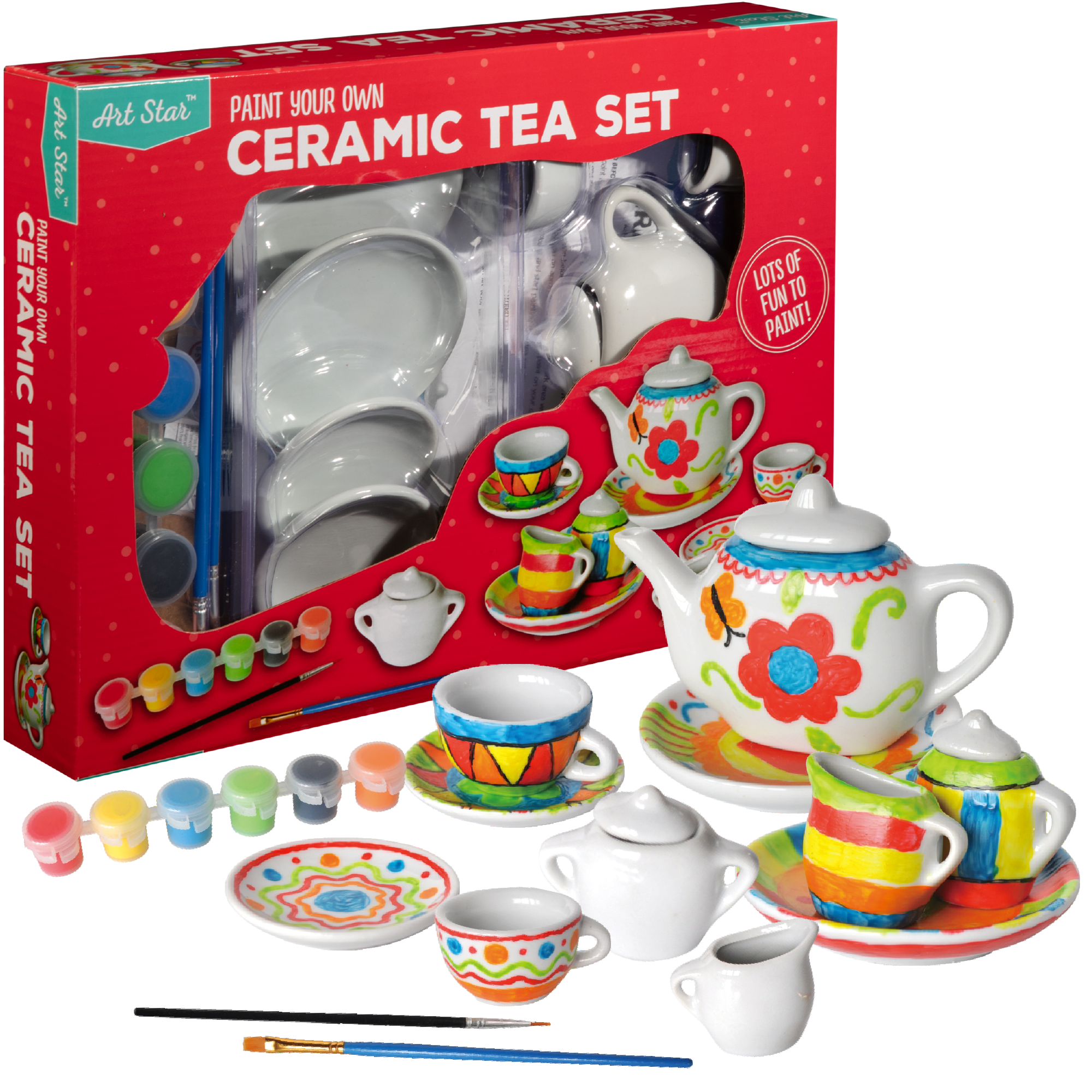 Art Star Paint Your Own Ceramic Tea Set