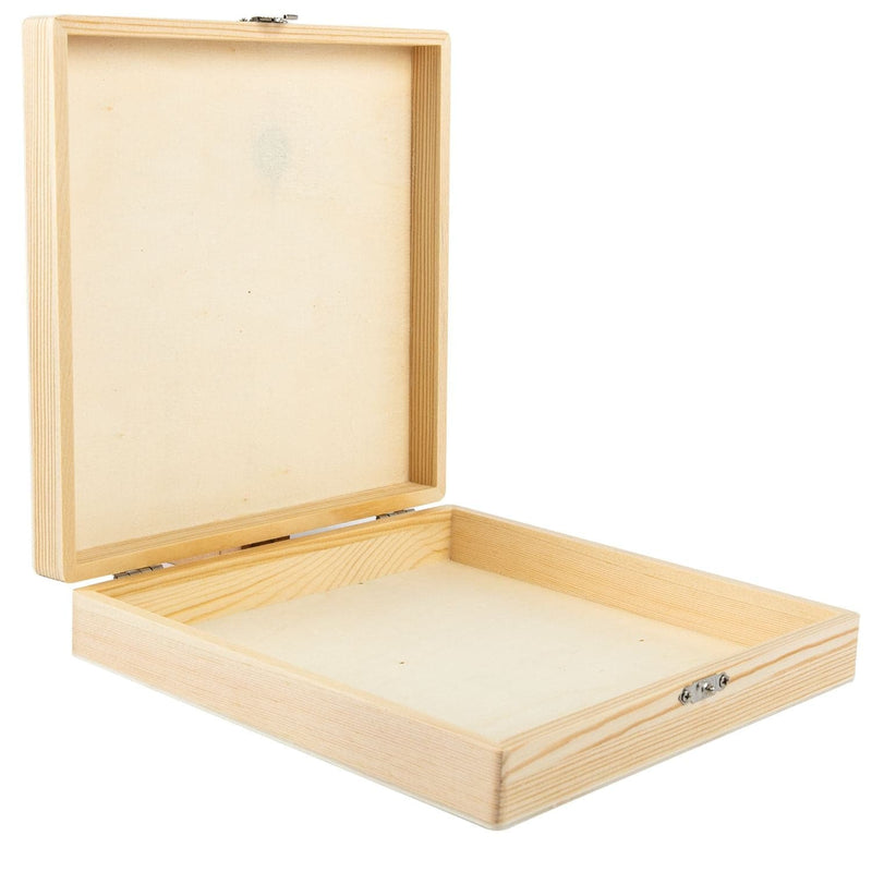 Wheat Urban Crafter Pine and Plywood Box with Latch 21x20x4.5cm Boxes