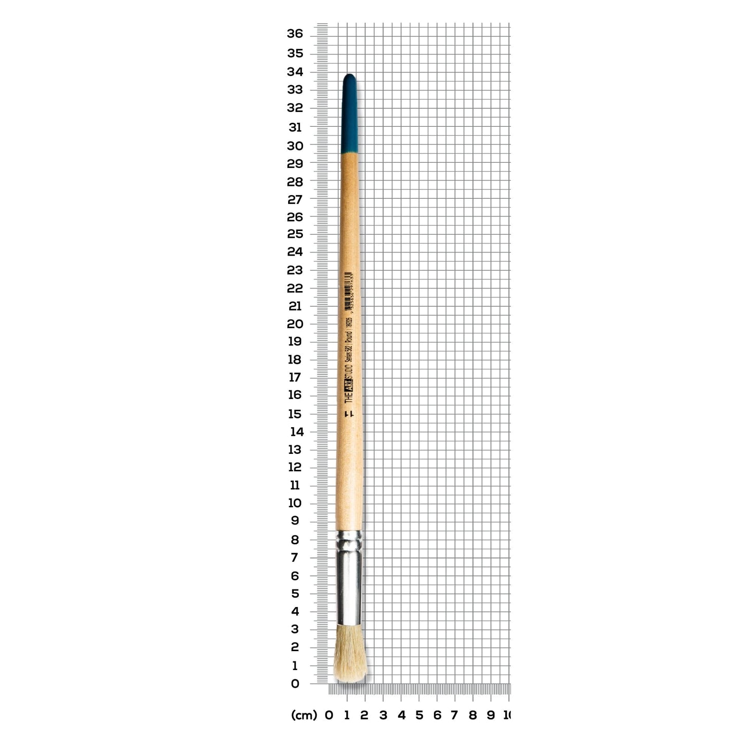 Dark Gray The Art Studio Bristle Brush Series 582 Round Size 11 Paint Brushes