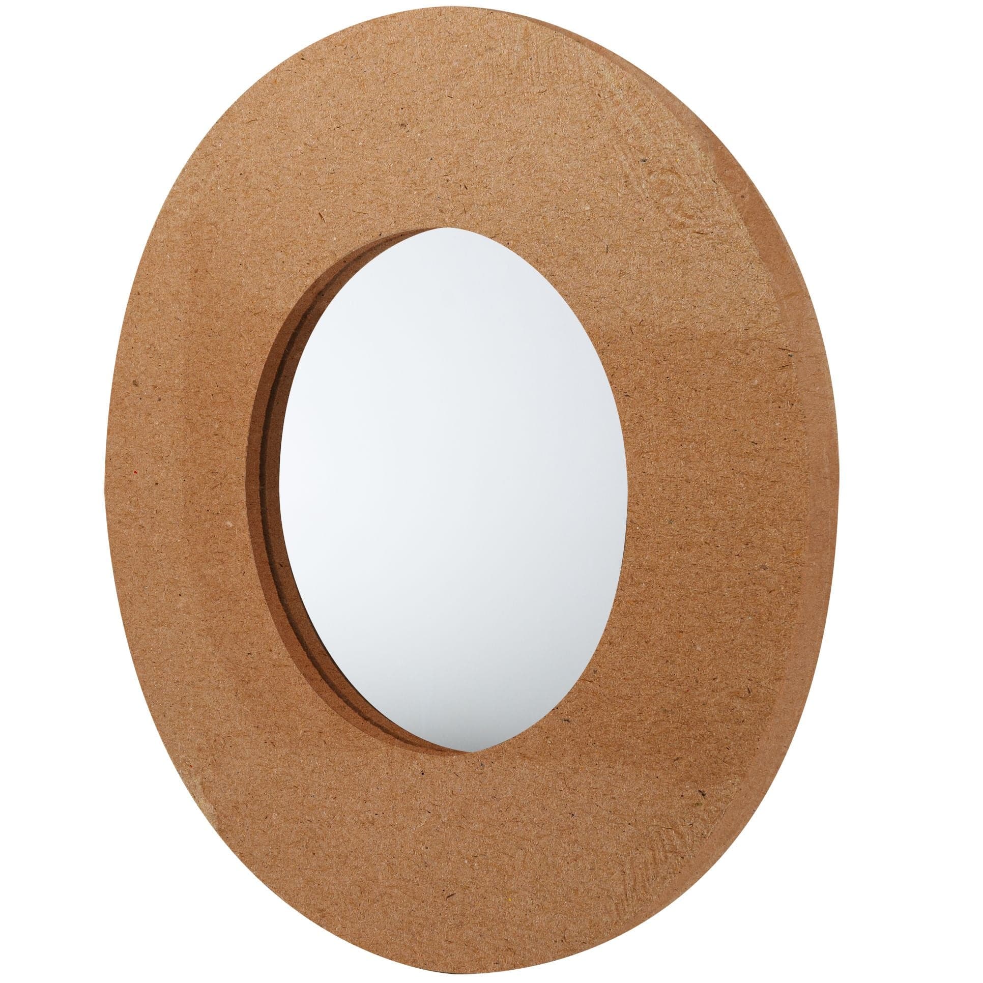 MDF Small Round Mirror 25cm