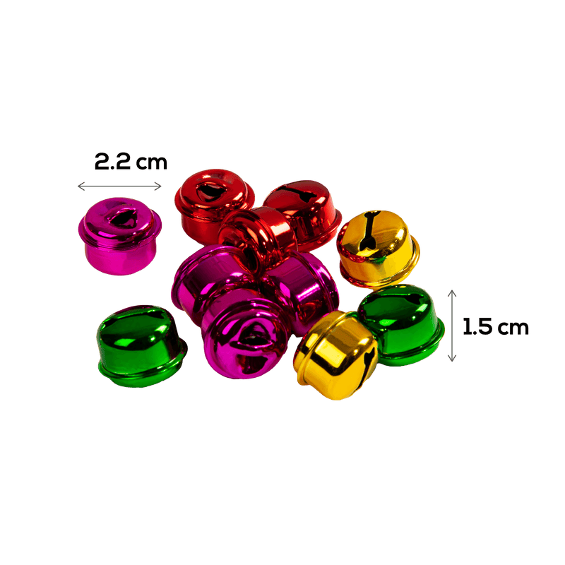 Tomato Teacher's Choice Coloured Bells 40 Pieces Kids Craft Basics