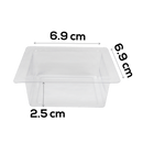 Light Gray Urban Crafter Cavity Soap Mould Square 3pc Soap Moulds