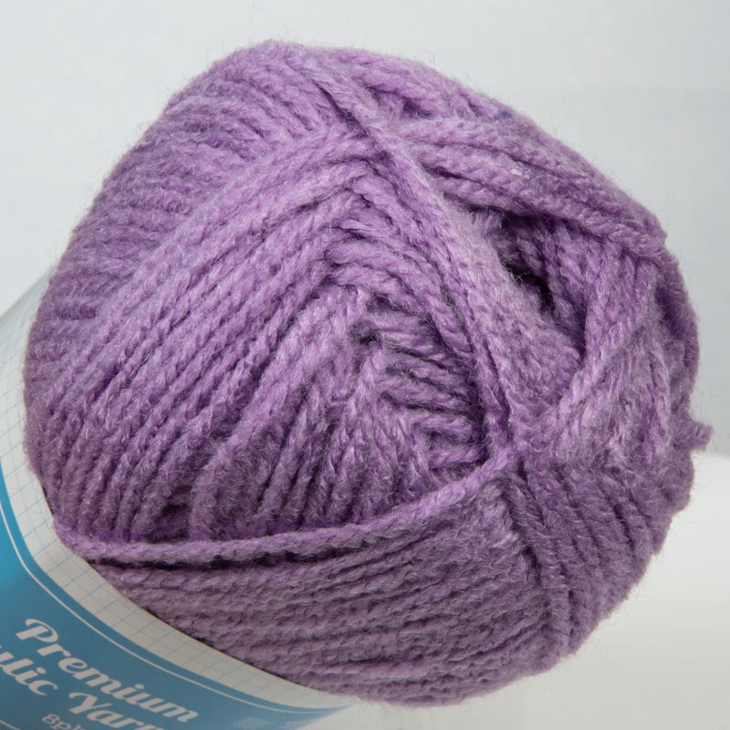 Dark Gray Urban Crafter 100% Premium Acrylic Yarn-Sweet Lavender, 8 Ply 50g Knitting and Crochet Yarn
