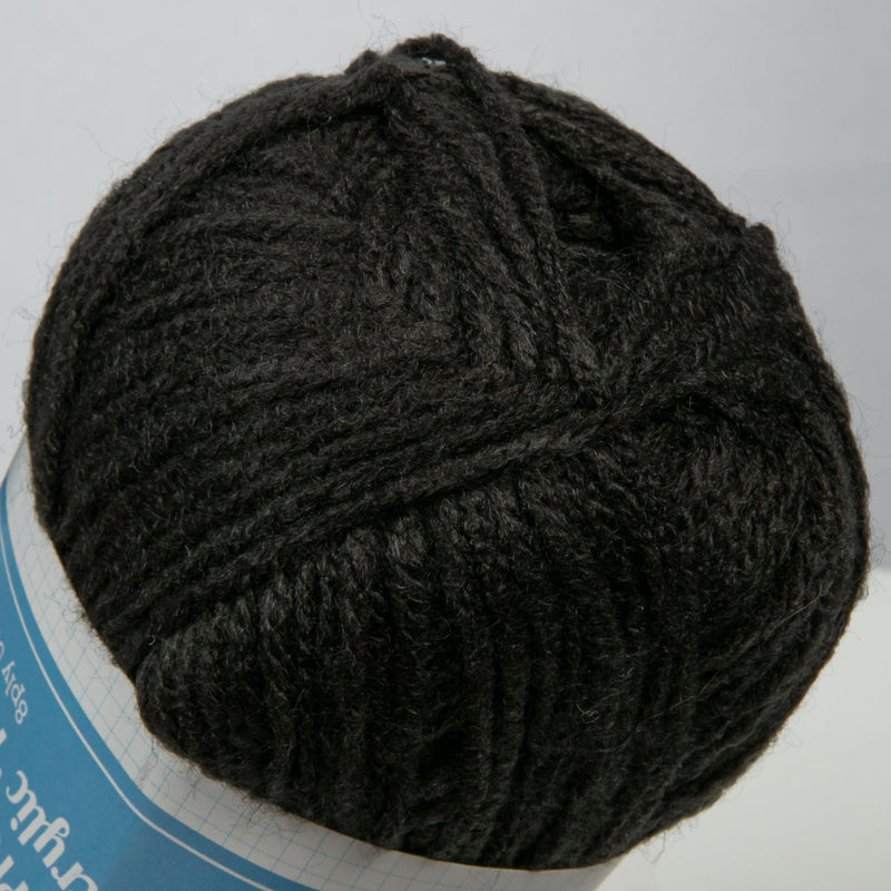 Gray Urban Crafter 100% Premium Acrylic Yarn-Black, 8 Ply, 50g Knitting and Crochet Yarn