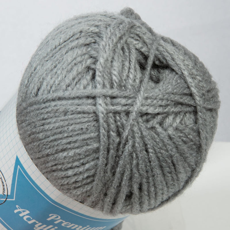 Slate Gray Urban Crafter 100% Premium Acrylic Yarn-Sleet, 8 Ply, 50g Knitting and Crochet Yarn