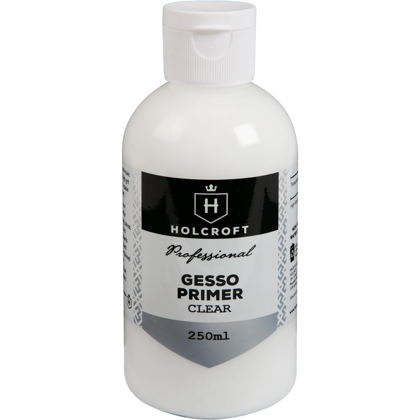 Light Gray Holcroft Professional Acrylic Clear Gesso 250mL Acrylic Paints