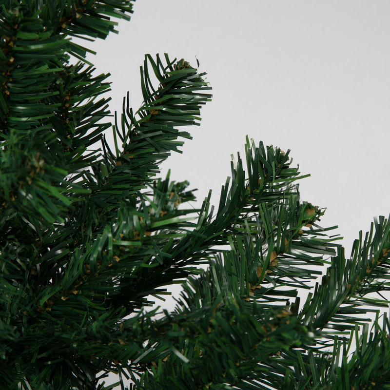 Black Make a Merry Christmas Pine PVC Hinged Tree 180cm with 448 Tips Christmas