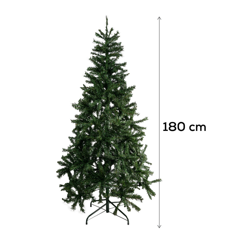 Dark Slate Gray Make a Merry Christmas Cashmere PVC Hinged Tree 180cm with 670 Tips Christmas