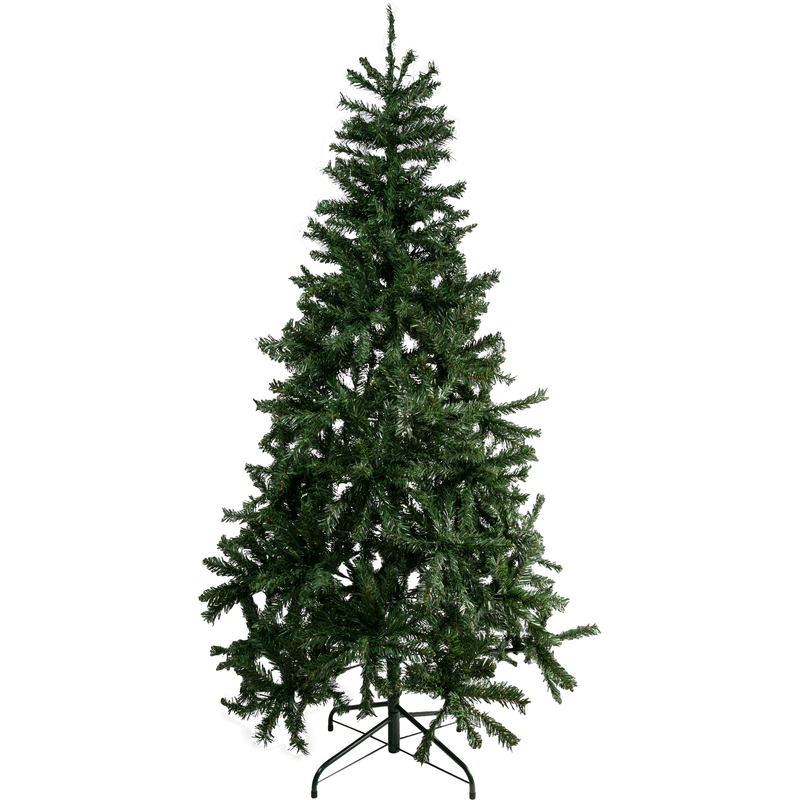 Black Make a Merry Christmas Cashmere PVC Hinged Tree 180cm with 670 Tips Christmas