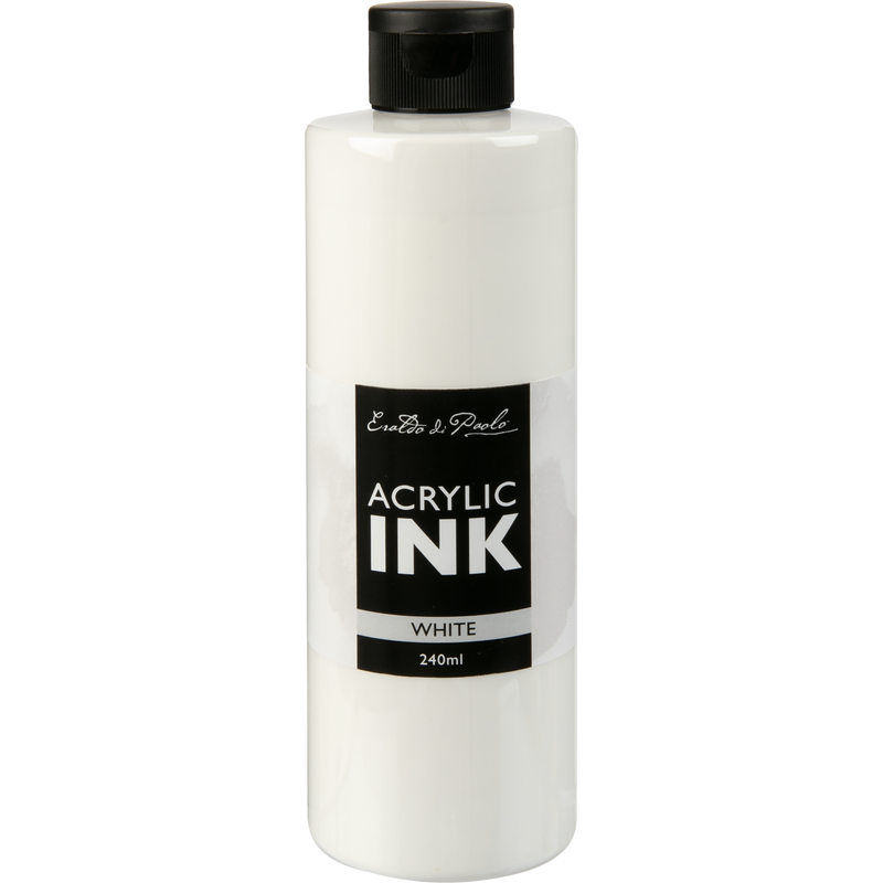 Light Gray Eraldo Di Paolo Acrylic Ink 240ml  - White Inks