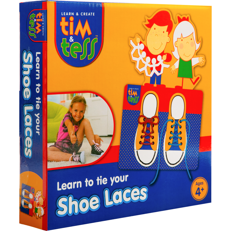 Dark Goldenrod Tim & Tess Learn To Tie Your Shoe Laces Kids Craft Kits