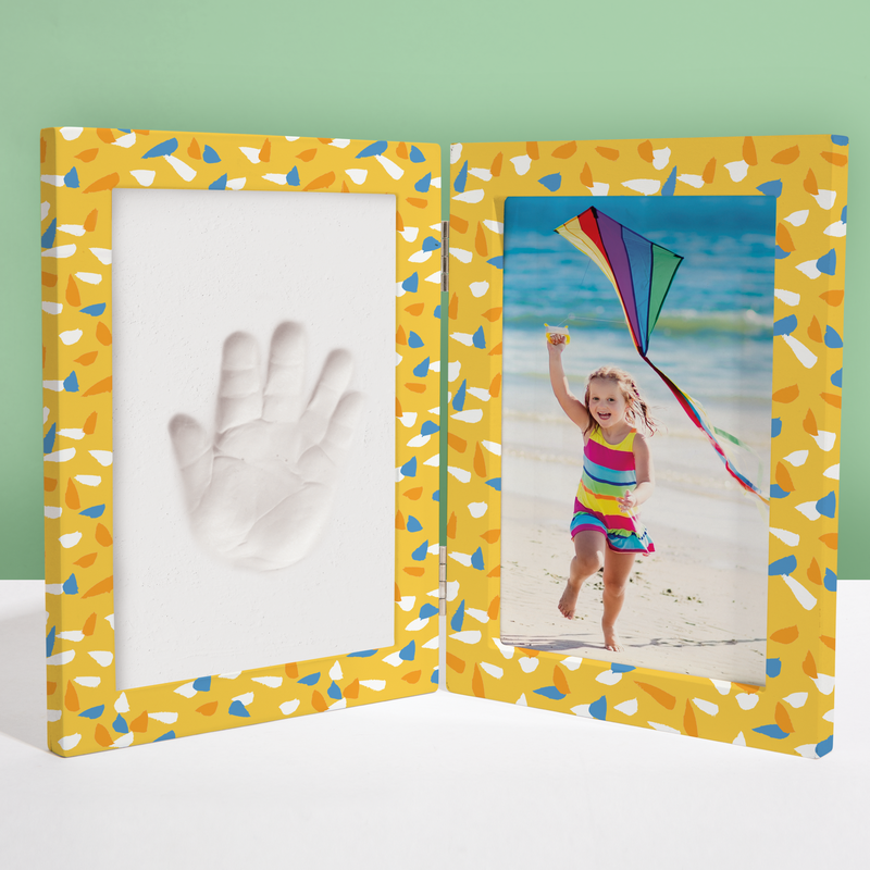 Light Gray Art Star Create Your Own Clay Handprint Photo Frame Kids Craft Kits