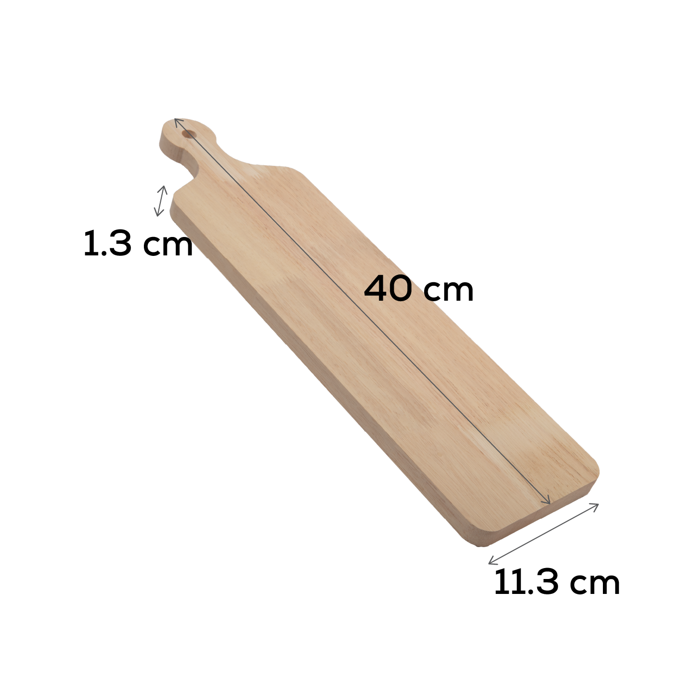 Tan Urban Crafter Pine Rectangular Serving Paddle 40.6x11.3x1.4cm Boards
