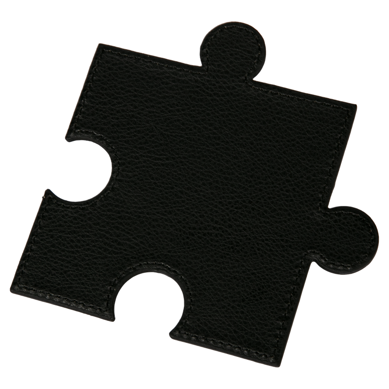 Black Personalisable PU Puzzle Coaster (White 12 x 12cm) Craft Basics