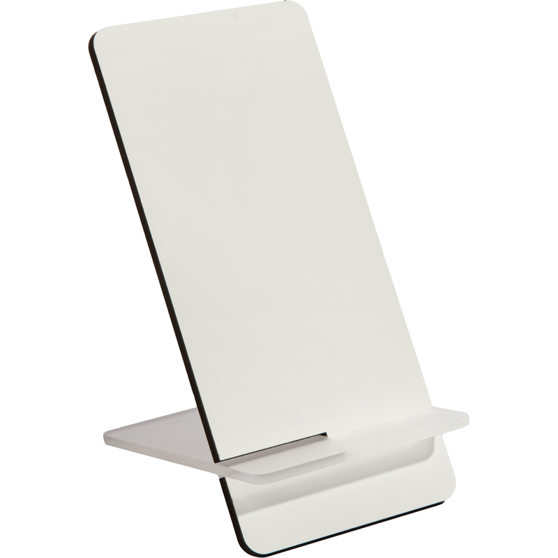 Light Gray Personalisable Hardboard Mobile Phone Display Stand 7x15cm Craft Basics