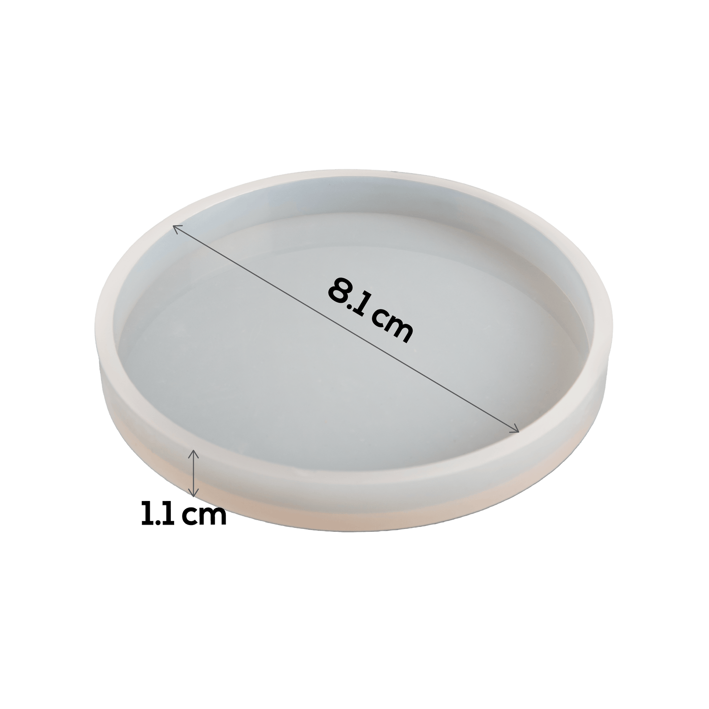 Gray Urban Craft Silicone Mould Dish 8.1x8.1x1.6cm Resin Moulds