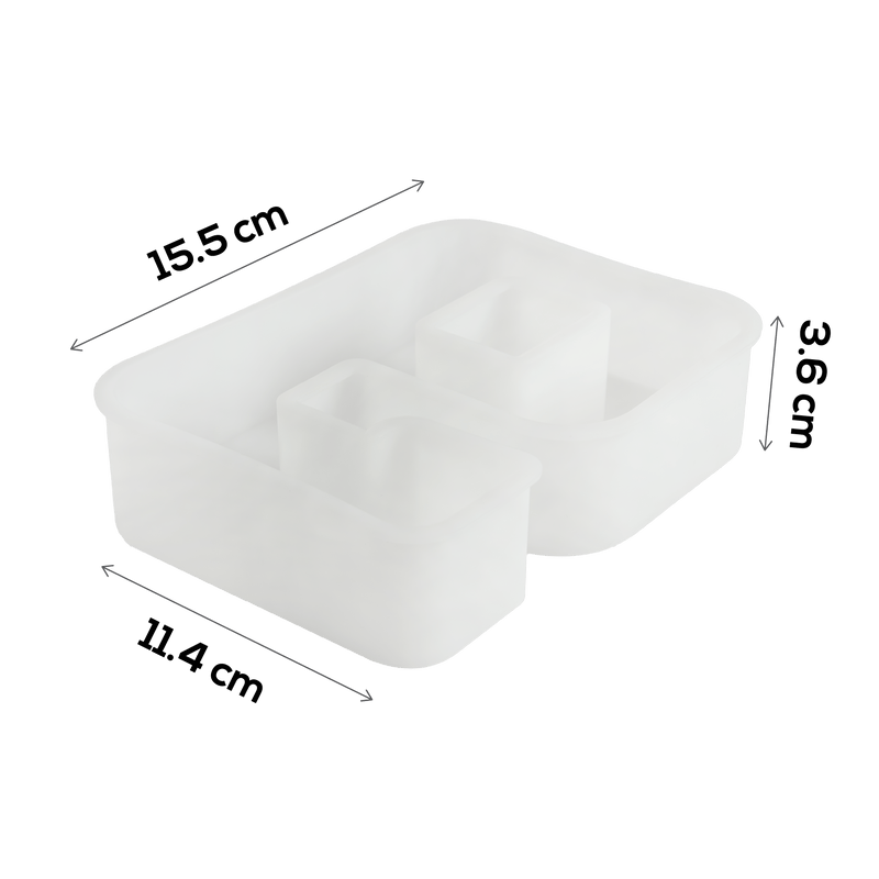 Light Gray Urban Crafter - Large Number Silicone Mould  - 9 - 16.3x11.8cm Resin Craft