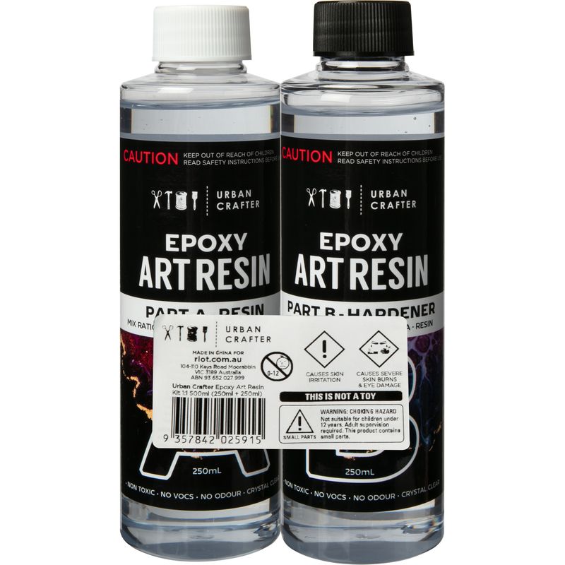 Light Gray Urban Crafter Epoxy Resin Kit 1:1, 500ml (250ml + 250ml) Resin Craft