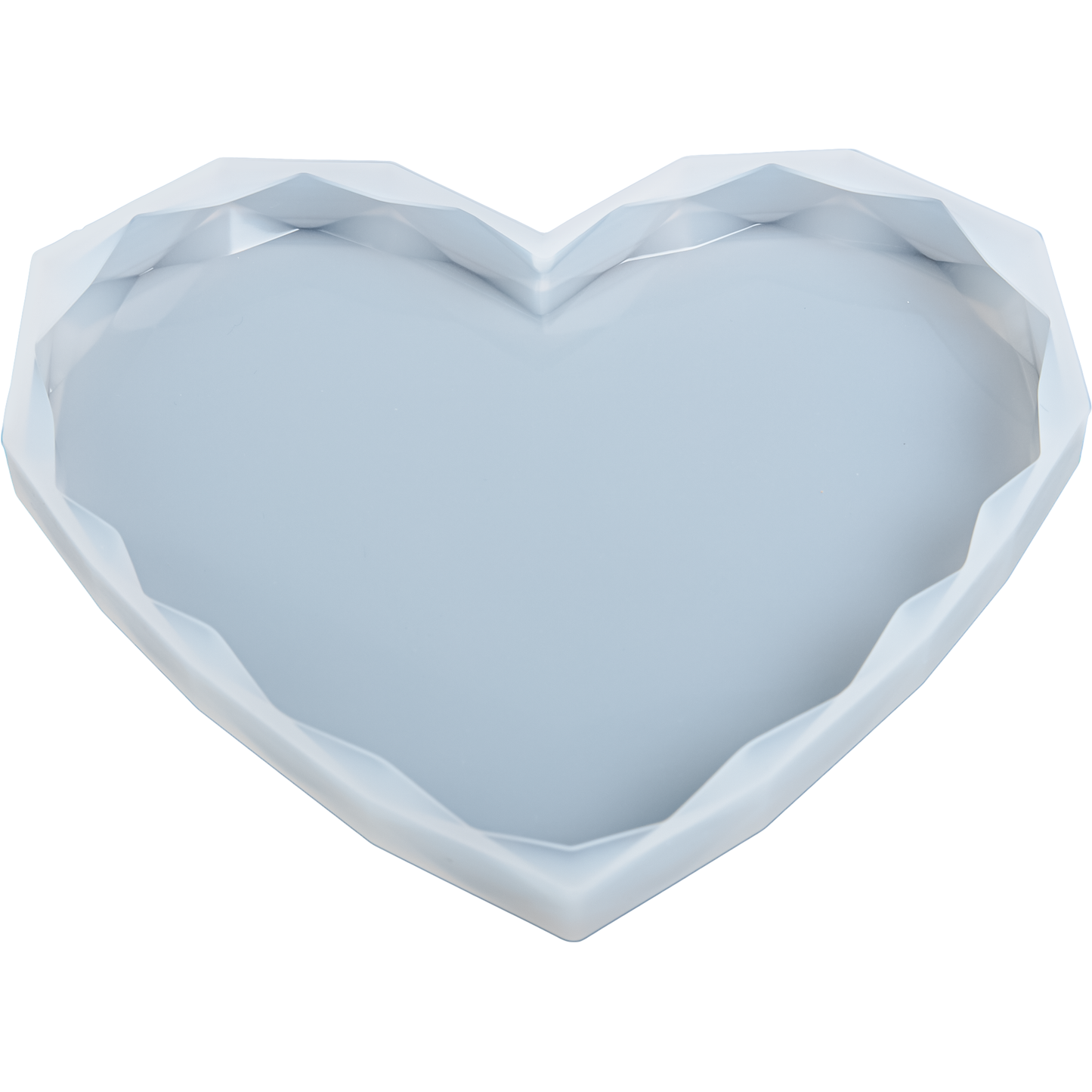 Light Steel Blue Urban Crafter Silicone Mould-Diamond Heart, Large Resin Moulds