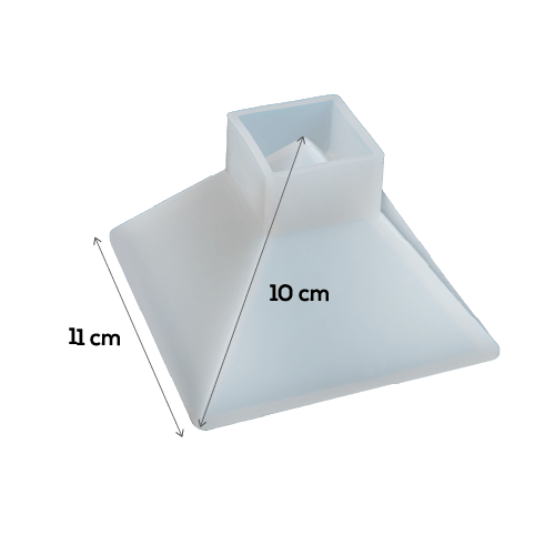 Gray Urban Crafter Resin Silicone Mould-Pyramid, Large Resin Moulds