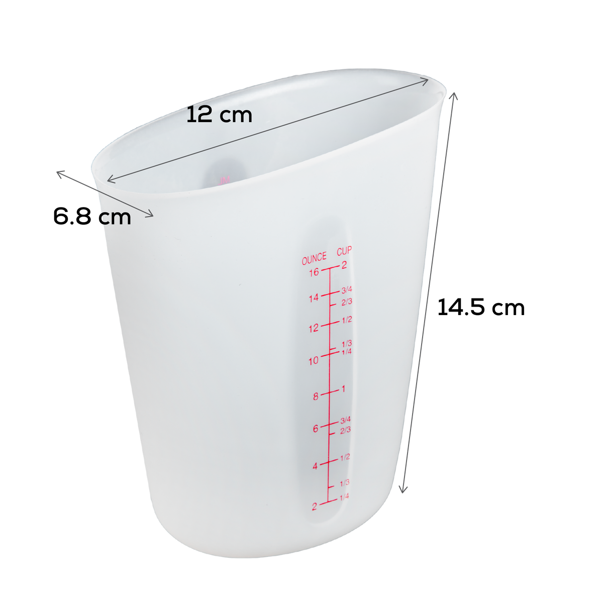 Light Gray Urban Crafter Silicone Measuring & Mixing Cups-500ml Resin Tools & Accessories