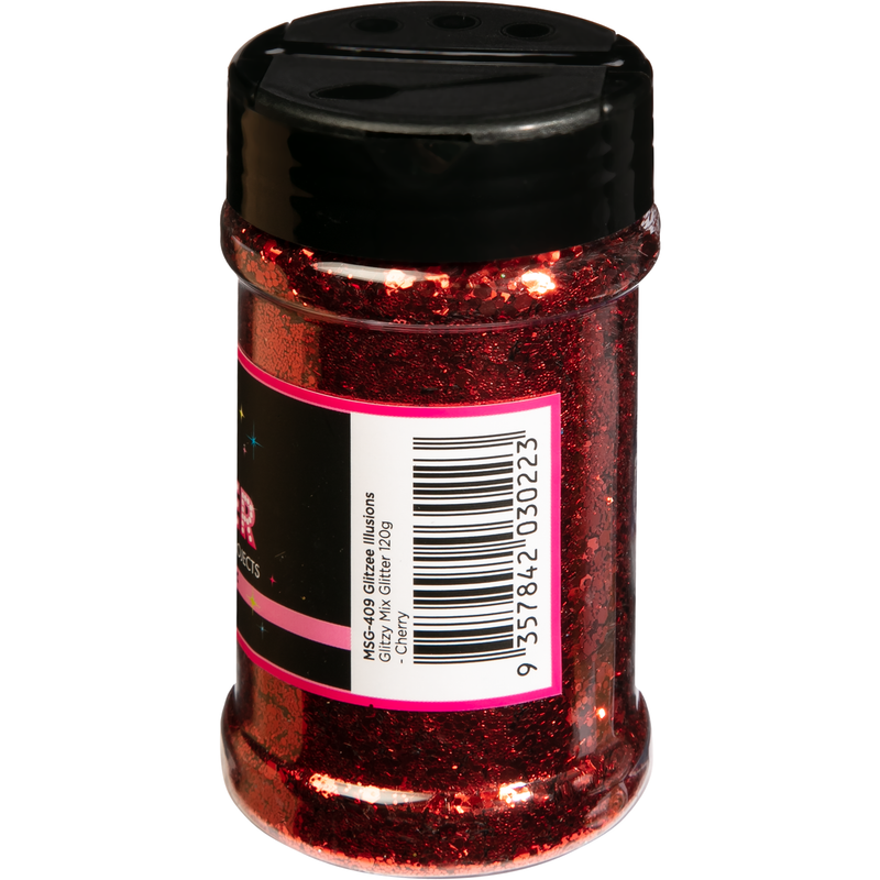 Light Pink Illusions Glitzy Mix Specialty Glitter-Cherry (113g) Craft Basics