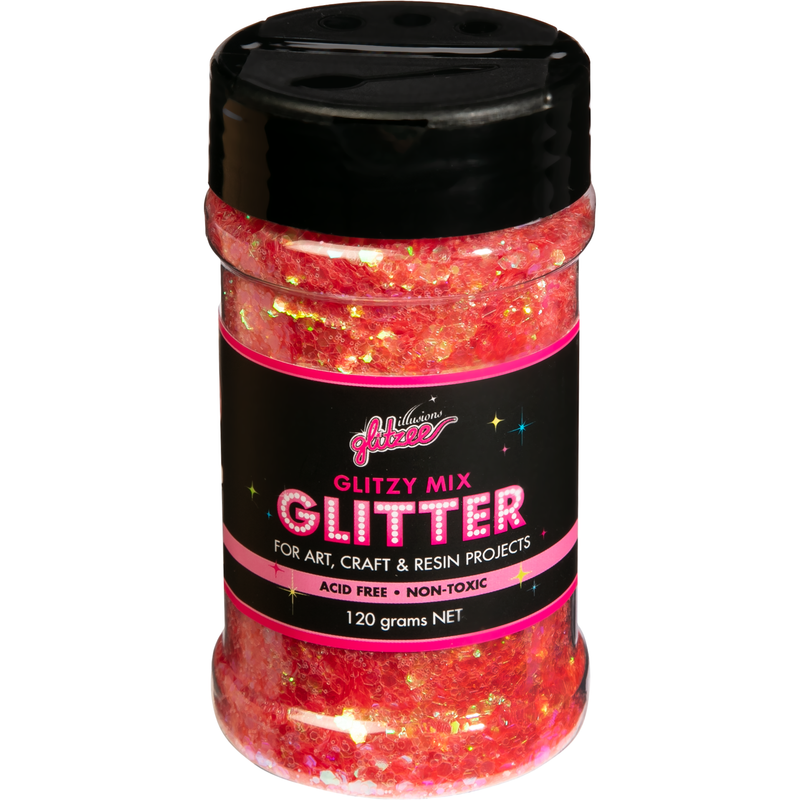 Tomato Illusions Glitzy Mix Specialty Glitter-Blush (113g) Craft Basics