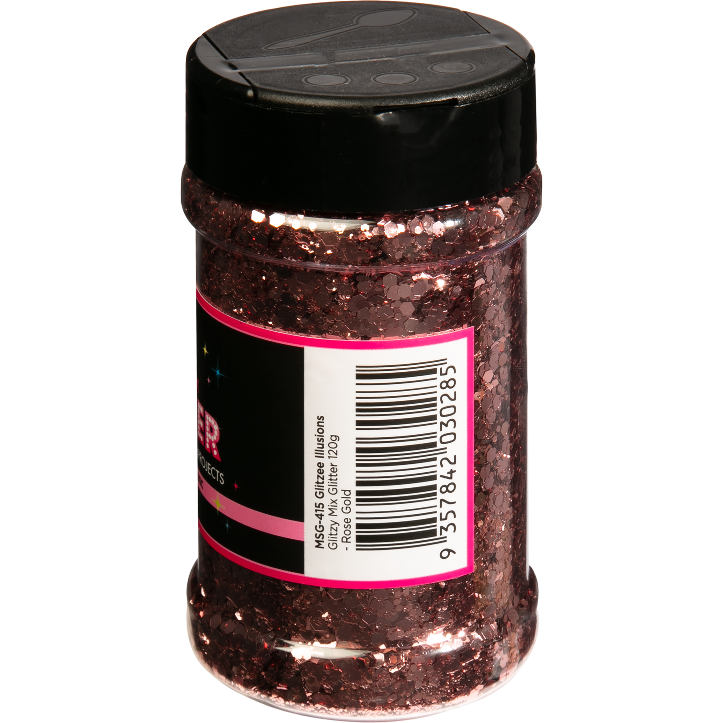 Black Illusions Glitzy Mix Specialty Glitter-Rose Gold (113g) Glitter