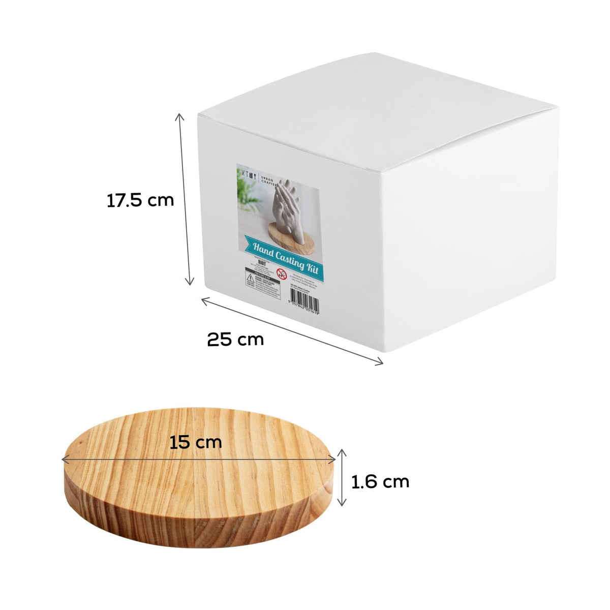 Light Gray Urban Crafter 3D Hand Casting Kit Resin