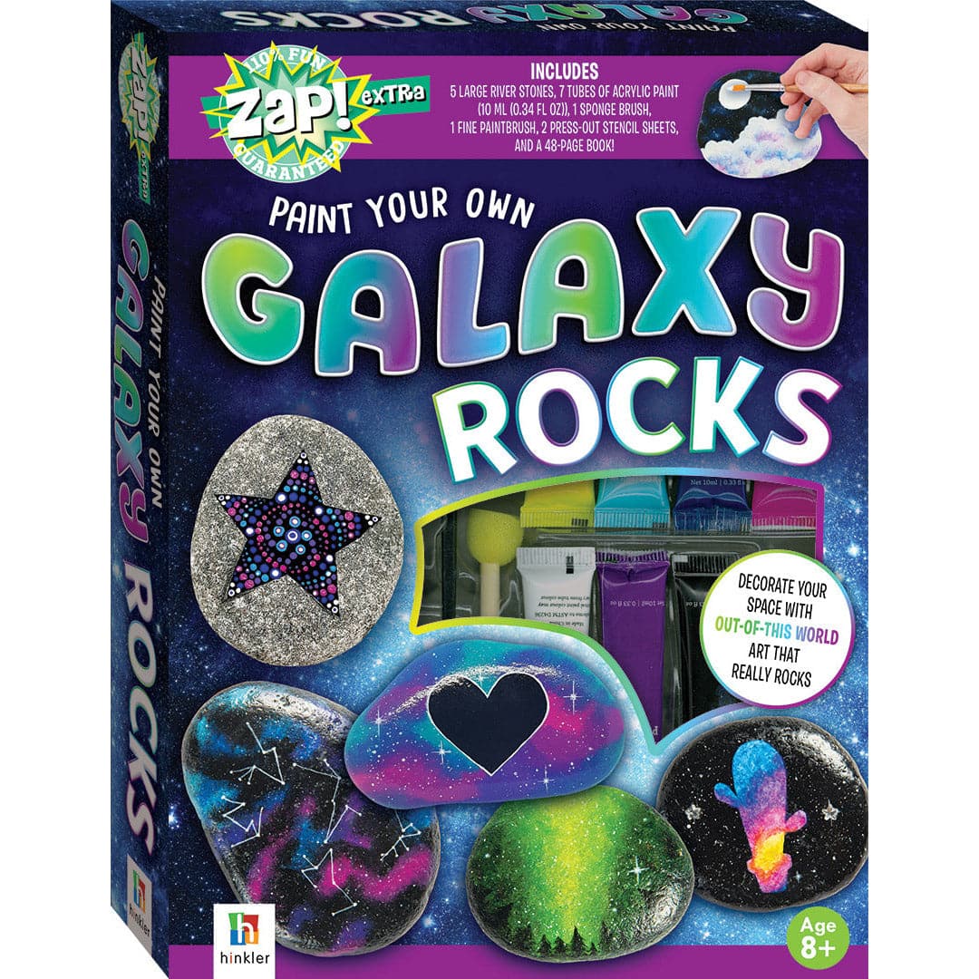 Dark Slate Gray Zap! Extra Paint Your Own Galaxy Rocks Kids Activities