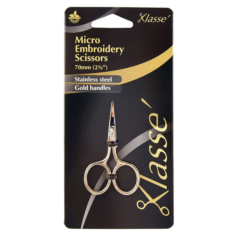 Dark Slate Gray KLASSE SCISSORS  Micro Embroidery Scissors 70mm (2 3/4") Quilting and Sewing Tools and Accessories