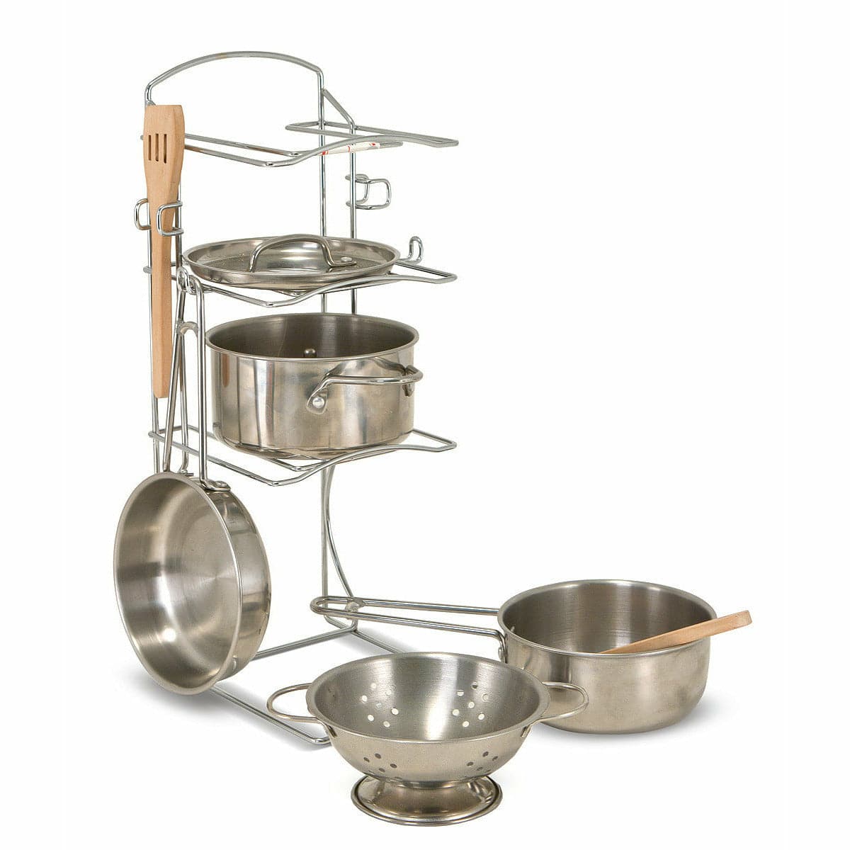 Melissa Doug Stainless Steel Pots and Pans Set