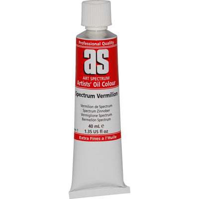 Firebrick Art Spectrum Oil Paint 40mL Spectrum Vermilion S1 Oil Paints