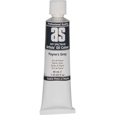 Gray Art Spectrum Oil Paint 40mL Paynes Grey S1 Oil Paints
