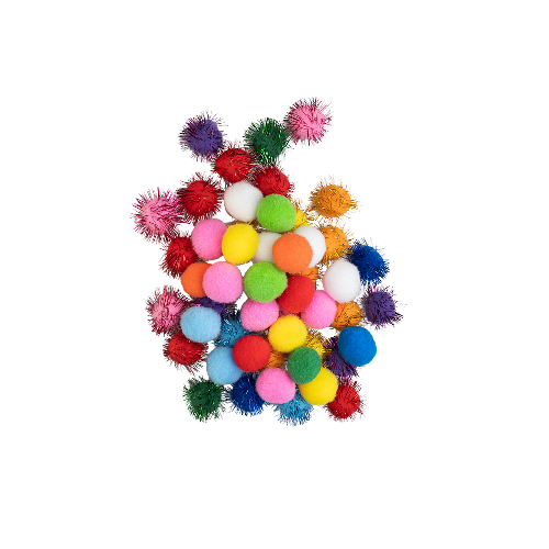Pom Poms, Chenills, Pop Sticks & Feathers