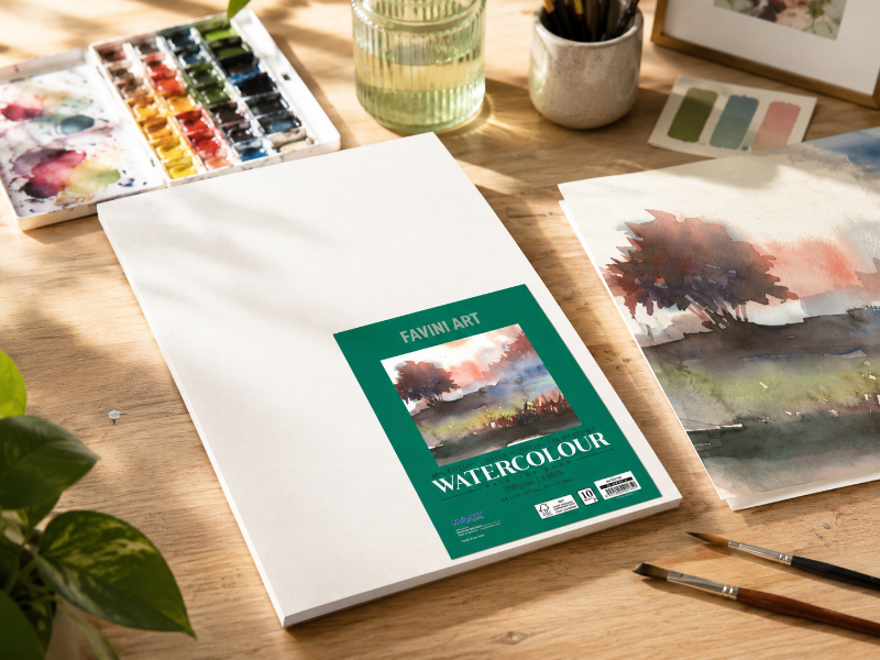 Seashell Mayart Watercolour 60% Cotton 10Sht 300GSM Paper Pack A4 Pads
