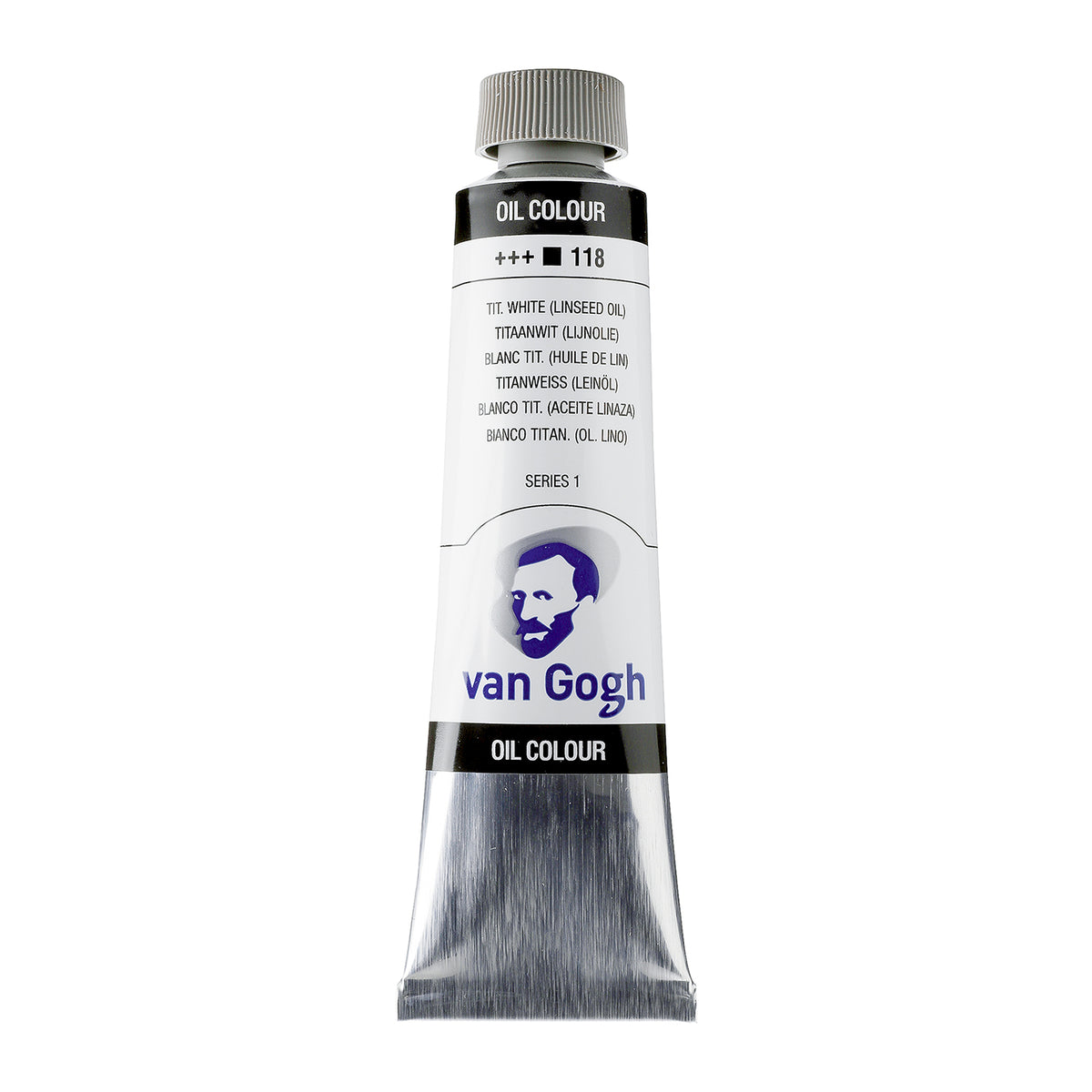 White Smoke Van Gogh Oil Paint, 40ml - 118 - Titanium White (Linseed) S1 Oil Paint