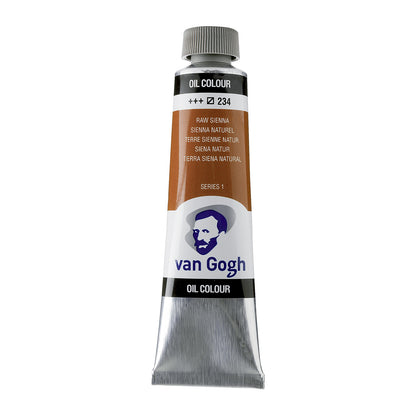 White Smoke Van Gogh Oil Paint, 40ml - 234 - Raw Sienna S1 Oil Paint