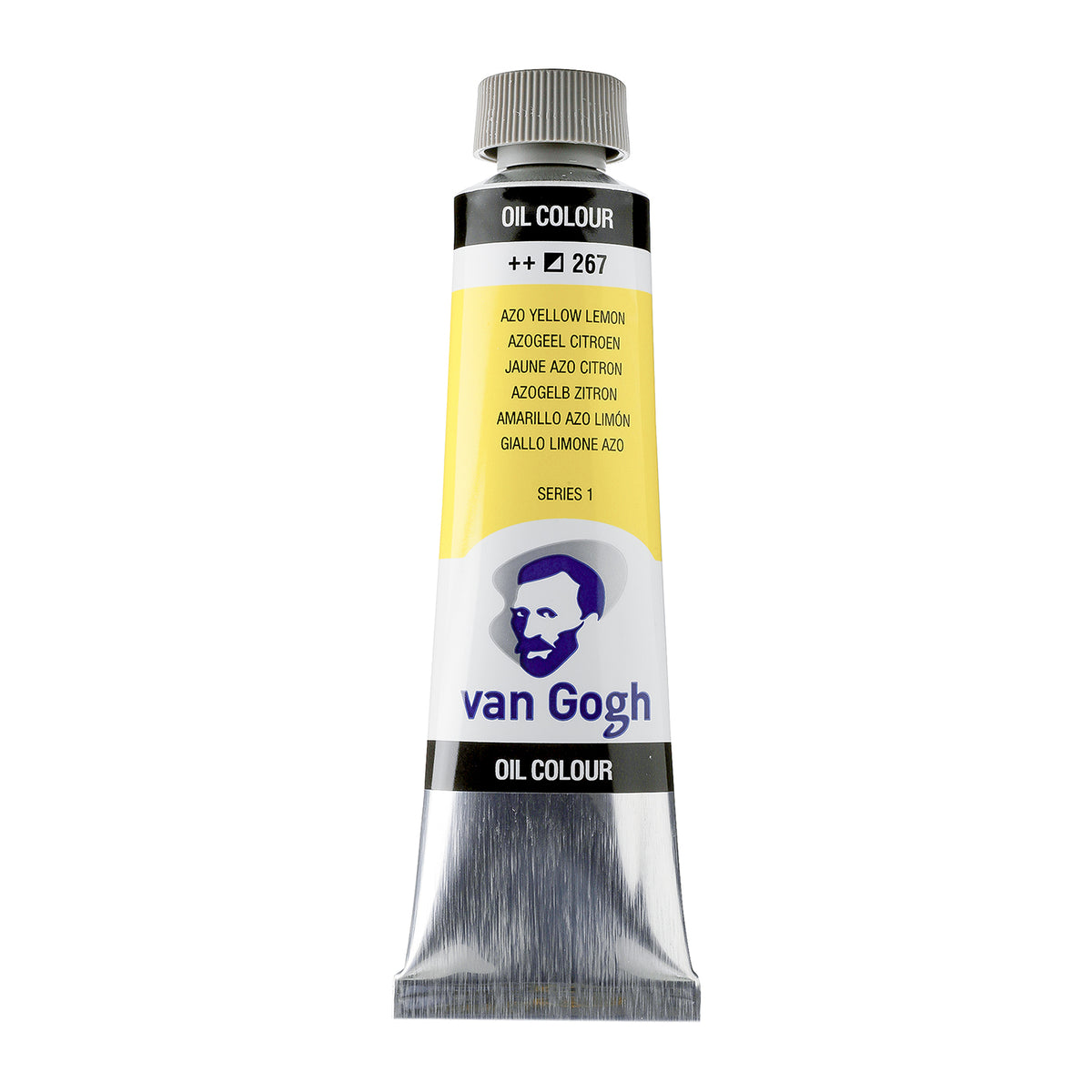 White Smoke Van Gogh Oil Paint, 40ml - 267 - Azo Yellow Lemon S1 Oil Paint
