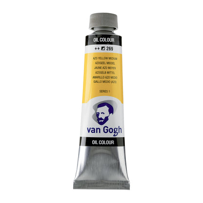 White Smoke Van Gogh Oil Paint, 40ml - 269 - Azo Yellow Medium S1 Oil Paint