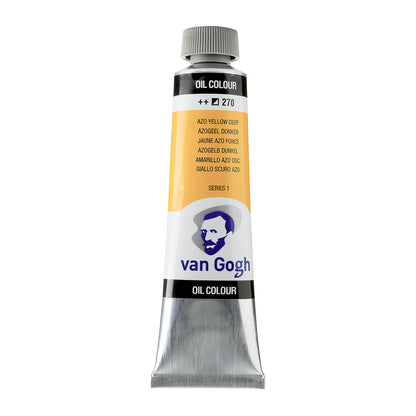 White Smoke Van Gogh Oil Paint, 40ml - 270 - Azo Yellow Deep S1 Oil Paint