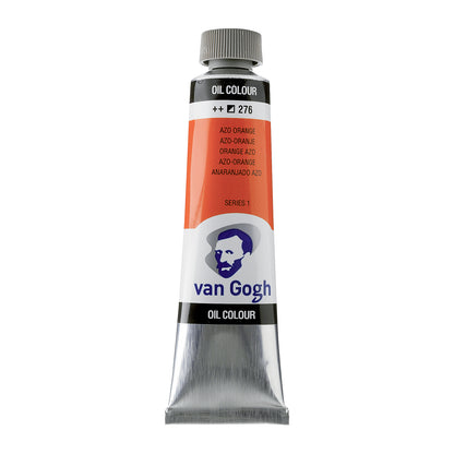 White Smoke Van Gogh Oil Paint, 40ml - 276 - Azo Orange S1 Oil Paint