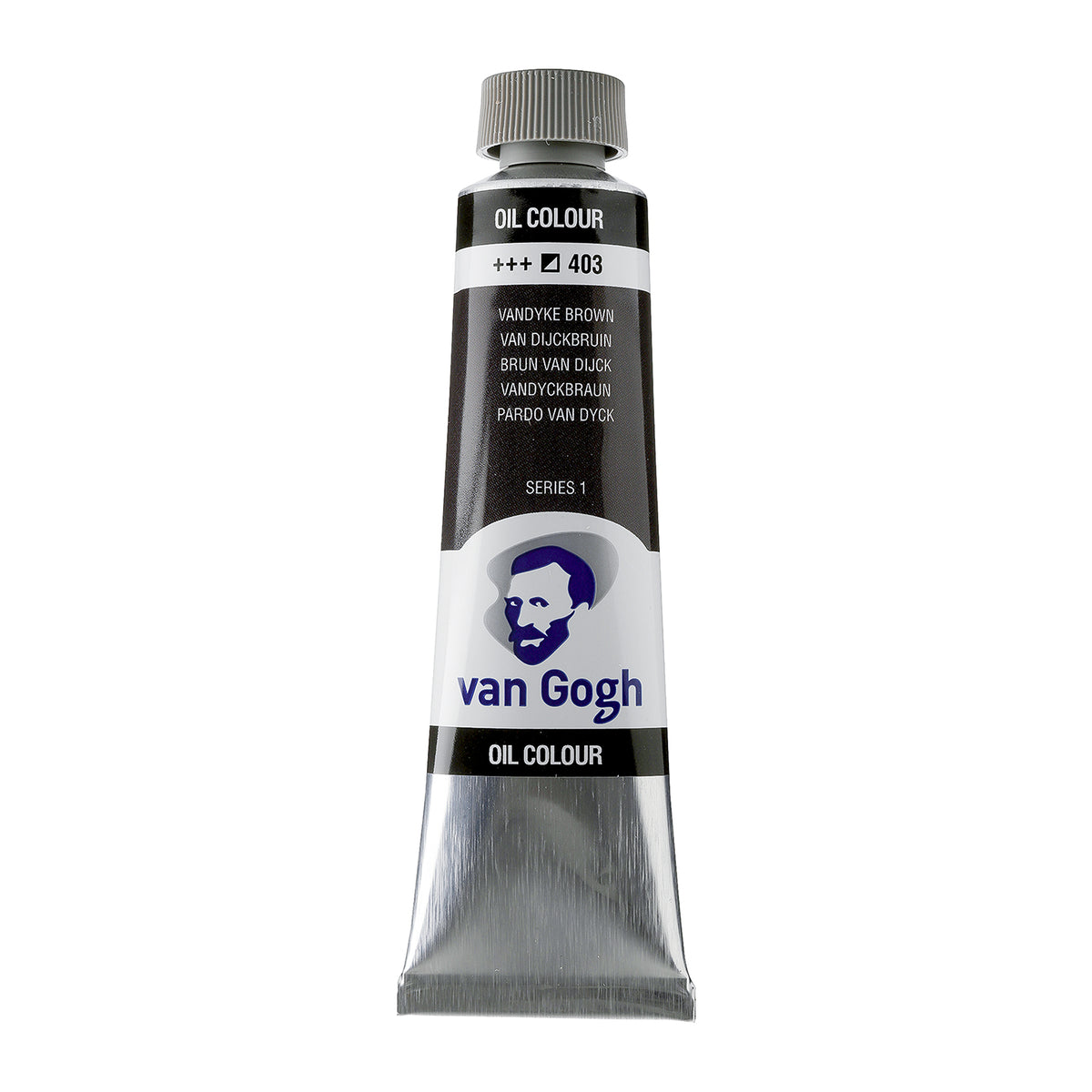 White Smoke Van Gogh Oil Paint, 40ml - 403 - Vandyke Brown S1 Oil Paint