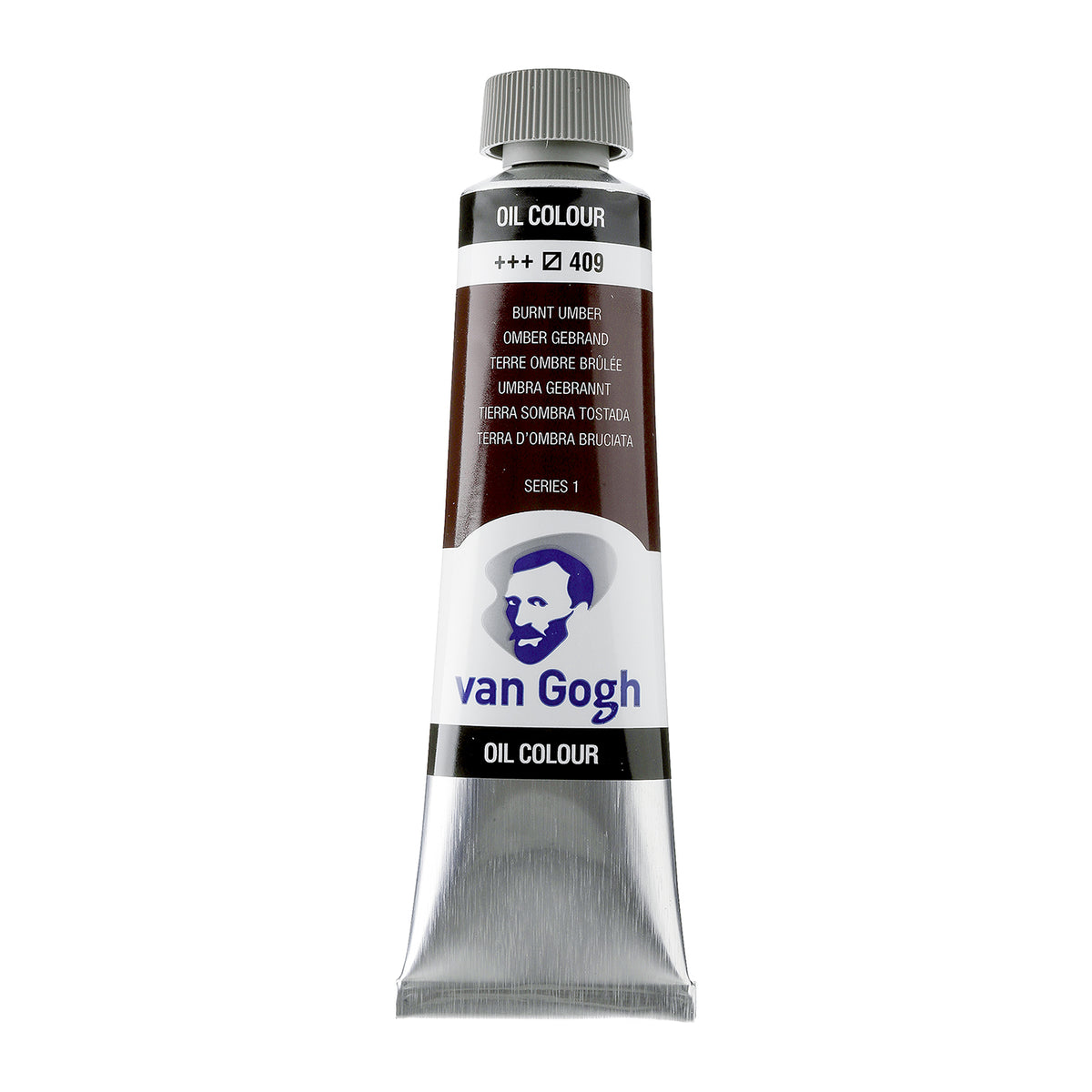 White Smoke Van Gogh Oil Paint, 40ml - 409 - Burnt Umber S1 Oil Paint