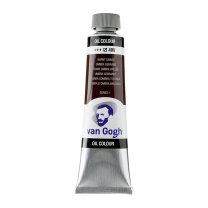 White Smoke Van Gogh Oil Paint, 40ml - 409 - Burnt Umber S1 Oil Paint