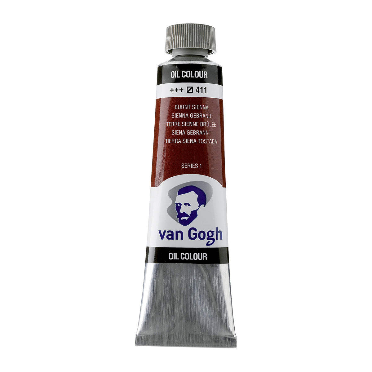 White Smoke Van Gogh Oil Paint, 40ml - 411 - Burnt Sienna S1 Oil Paint