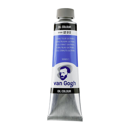White Smoke Van Gogh Oil Paint, 40ml - 512 - Cobalt Blue (Ultramarine) S1 Oil Paint