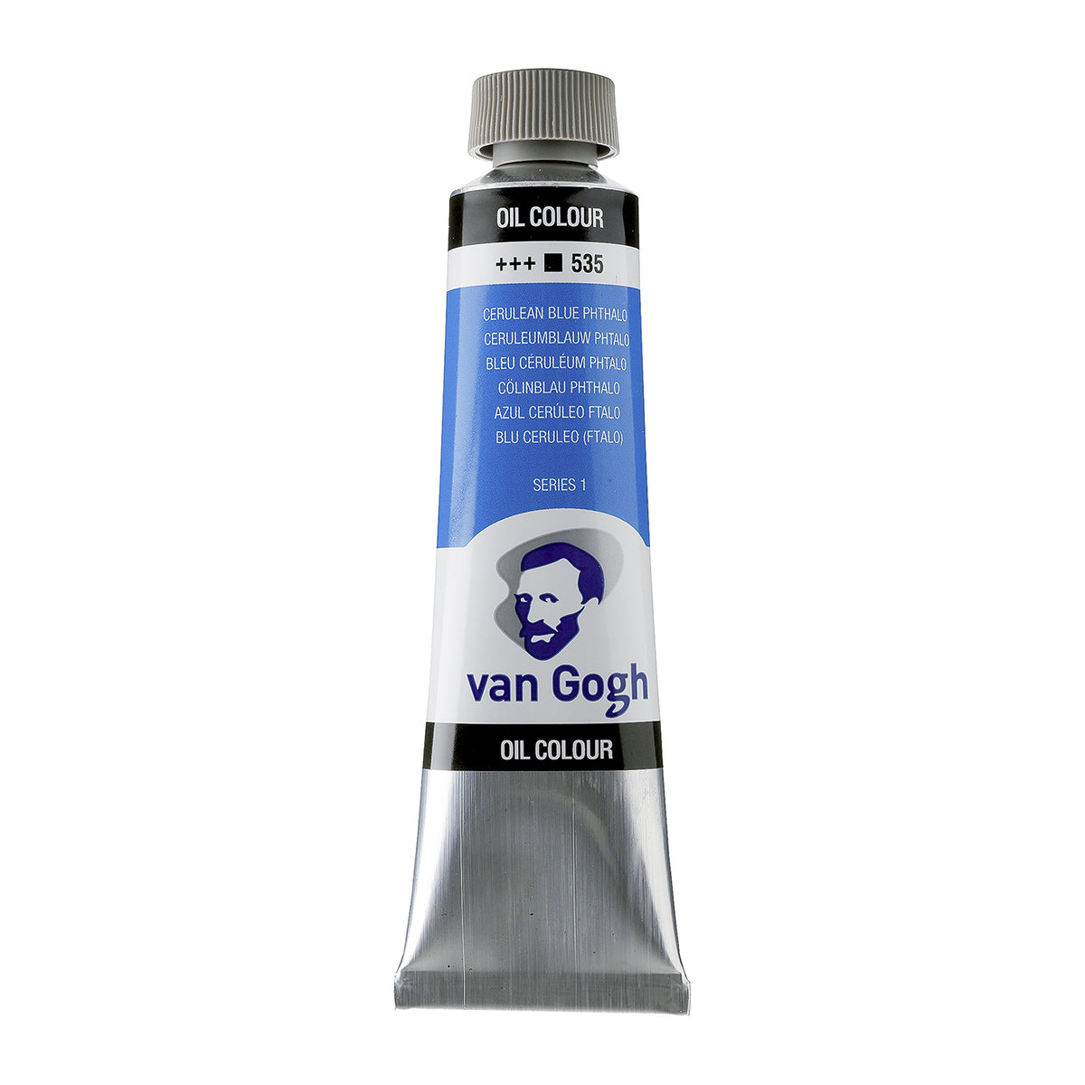 White Smoke Van Gogh Oil Paint, 40ml - 535 - Cerulean Blue (Phthalo) S1 Oil Paint